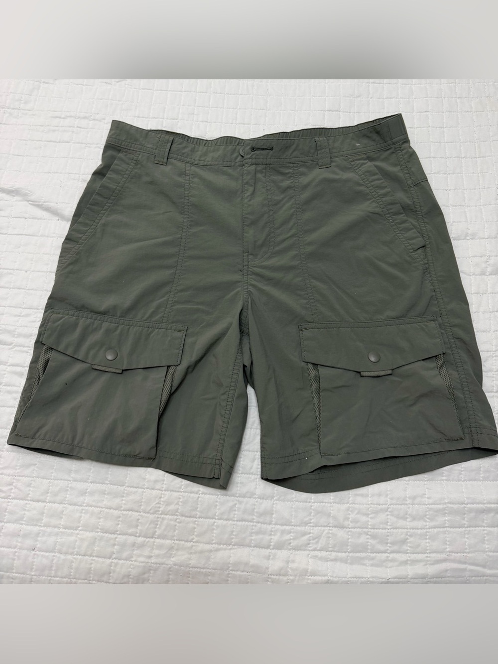 REI Co-op Olive Green Cargo Hiking Shorts Size 36